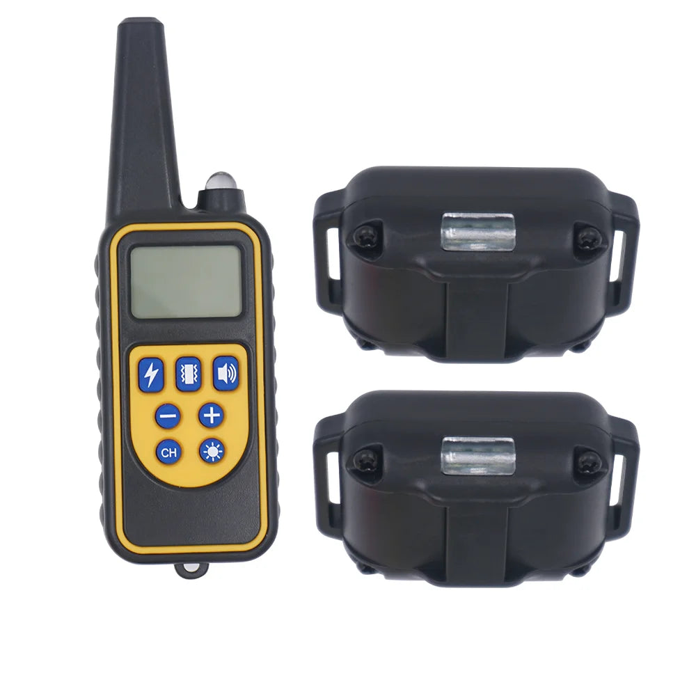 800M Dog Training Equipment Collar Professional Chain for 3 Dogs Small Large Bark with Remote Control 3 Mode Dog Training Collar