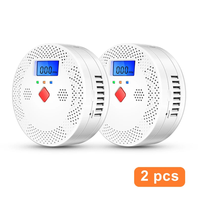 Tuya WiFi Smart Carbon Monoxide Detector Alarm 85dB Sound Warning LCD Digital Display Home Indoor Real-Time CO Monitor Poisoning