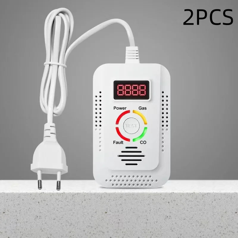 Natural Gas Detector And Carbon Monoxide CO Detector, Combustible Gas Leak Detector Monitor For Gas,Co, Methane(CH4) In Kitchen