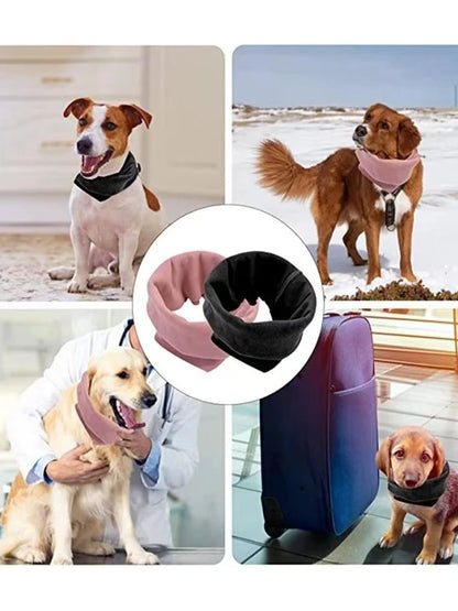 Dog Earmuffs Cat Grooming Hair Dryer Neck Cover Earplugs Soothing Emotions Anti-stress Noise Reduction Head Cover Pet Special