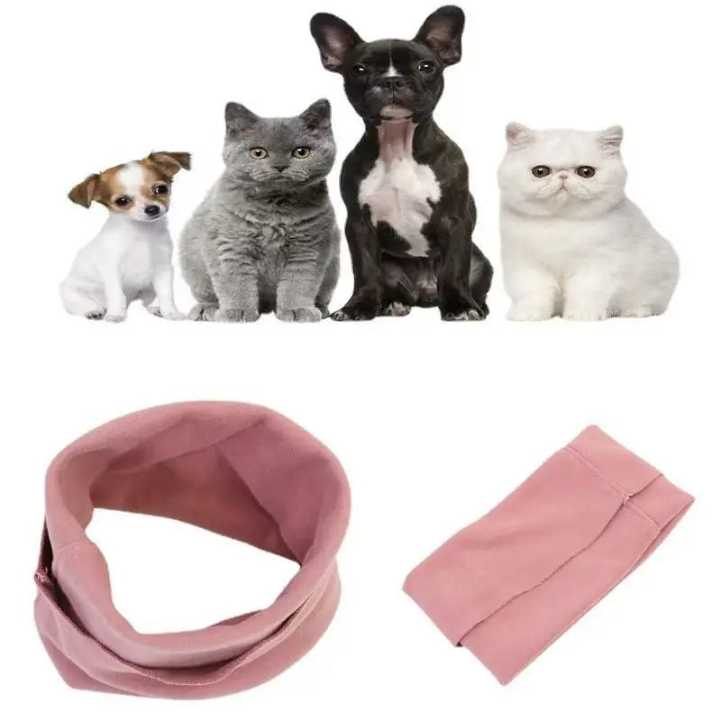 Dog Earmuffs Cat Grooming Hair Dryer Neck Cover Earplugs Soothing Emotions Anti-stress Noise Reduction Head Cover Pet Special