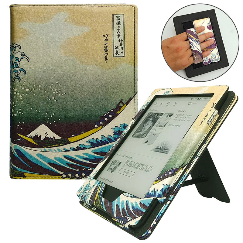 Kindle 8 Case for Kindle (8th Generation, 2016) with Smarter Sleep&Wake/Magnatic Closure/Stand/Hand Strap for Model No SY69JL