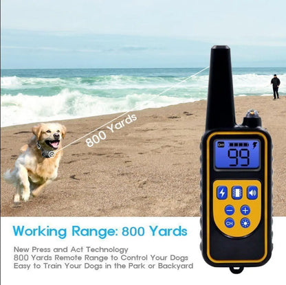 800M Dog Training Equipment Collar Professional Chain for 3 Dogs Small Large Bark with Remote Control 3 Mode Dog Training Collar