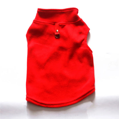 Dog Clothes Dog Sweater with Leash Ring Soft Winter Pet Clothes Warm Fleece Vest Dog Cozy Jacket for Dog Supplies French Bulldog