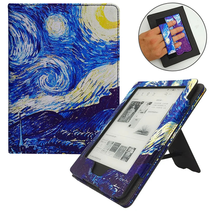 Kindle 8 Case for Kindle (8th Generation, 2016) with Smarter Sleep&Wake/Magnatic Closure/Stand/Hand Strap for Model No SY69JL