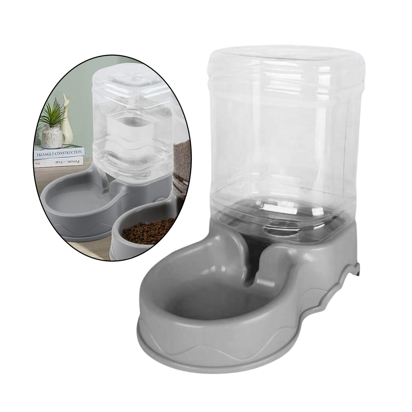 3.5L Automatic Pet Feeder Wate Food Dispenser for Small Medium Large Cat Dog Water Drinking Drinker Dish Small Medium Dog