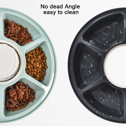 6 Meal Trays, Digital Timer, Portion Control, with Voice Recorder, Automatic Feeder for Dogs and Cats, Dry and Wet Food