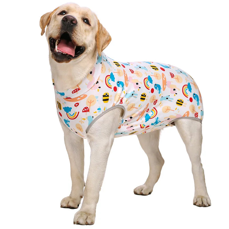 Dog Sterilization Suit Cotton Dog Recovery Suit Anti Licking Wounds Pet Care Clothes After Surgery Clothes Apparels Pet Supplies