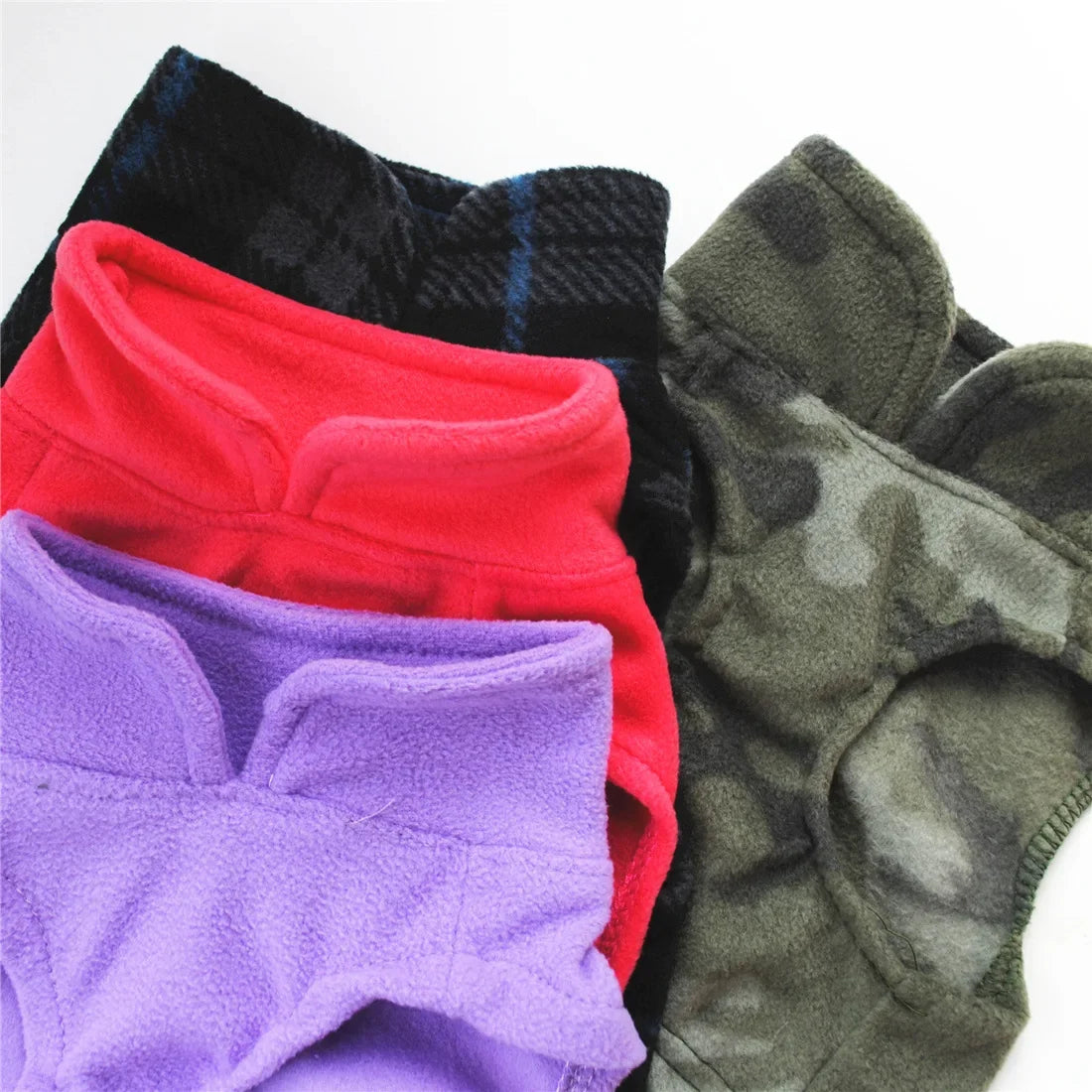 Dog Clothes Dog Sweater with Leash Ring Soft Winter Pet Clothes Warm Fleece Vest Dog Cozy Jacket for Dog Supplies French Bulldog