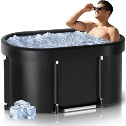 1Set Ice Bath Tub Portable Outdoor Cold Plunge Tub for Recovery Cold Plunge for Family-Foldable for Gym/Home Ice Bath Tub