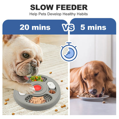 Dog Bowl, Pet Bowl, Slow Food Bowl for Cats, A New Type of Pet Intelligence and Entertainment Gadget That Can Hold Dog Cages