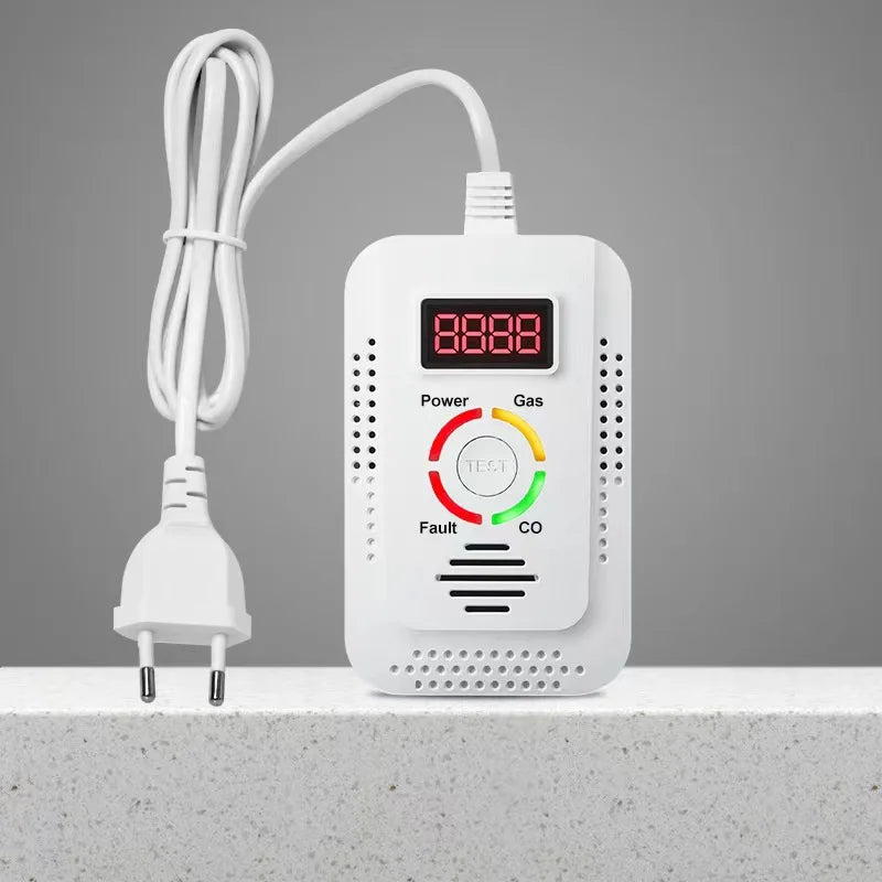 Natural Gas Detector And Carbon Monoxide CO Detector, Combustible Gas Leak Detector Monitor For Gas,Co, Methane(CH4) In Kitchen