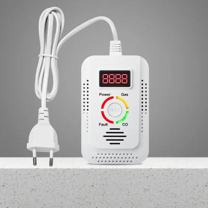 Natural Gas Detector And Carbon Monoxide CO Detector, Combustible Gas Leak Detector Monitor For Gas,Co, Methane(CH4) In Kitchen