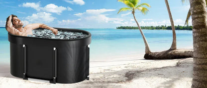 1 Ser Ice Bath Tub for Athletes Multiple Layered Portable Outdoor Cold Plunge Tub for Recovery,Cold Plunge for Family-Foldable