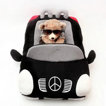 Large Car Shaped Dog Cat Bed Warm Pet House Cool Cartoon Shark Pet Cave Cat Dog Beds Sweet Kittens Basket Warm Cat Beds Cushion