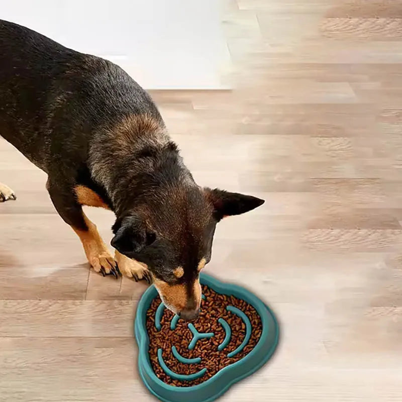 Fun pet dog slow food bowl anti-slip anti-swallowing anti-choking feeding bowl dog bowl suitable for cats and dogs supplies