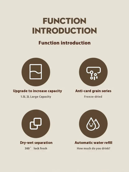 Dog Auto Feeder and Water Dispenser Gravity Food Feeder and Waterer Set with Pet Food Bowl Universal Pet Products