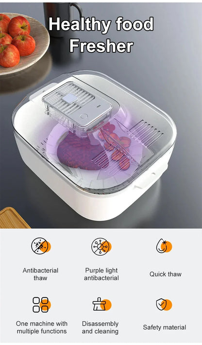 Multifunctional 4-in-1 Home Meat Defroster Large Capacity Kitchen Quick Defroster Food Steak Defroster Fruit Drainer Basket