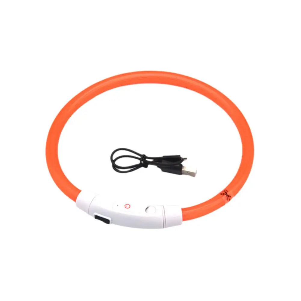 Led Usb Dog Collar Pet Dog Night Luminous Charge Collars Led Night Safety Flashing Glow Dog Loss Prevention LED Collar For Dogs