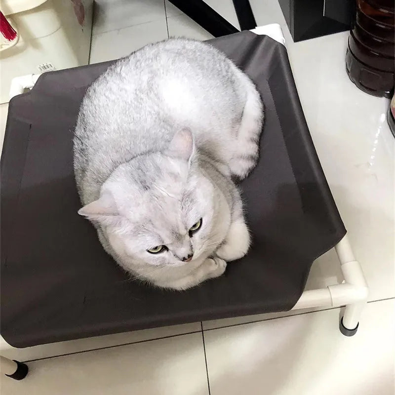 Pet Camping Bed Elevated Bed for Dogs Folding Puppy Camping Bed Cat House Portable Removable Washable Puppy Beds Dog Hammock