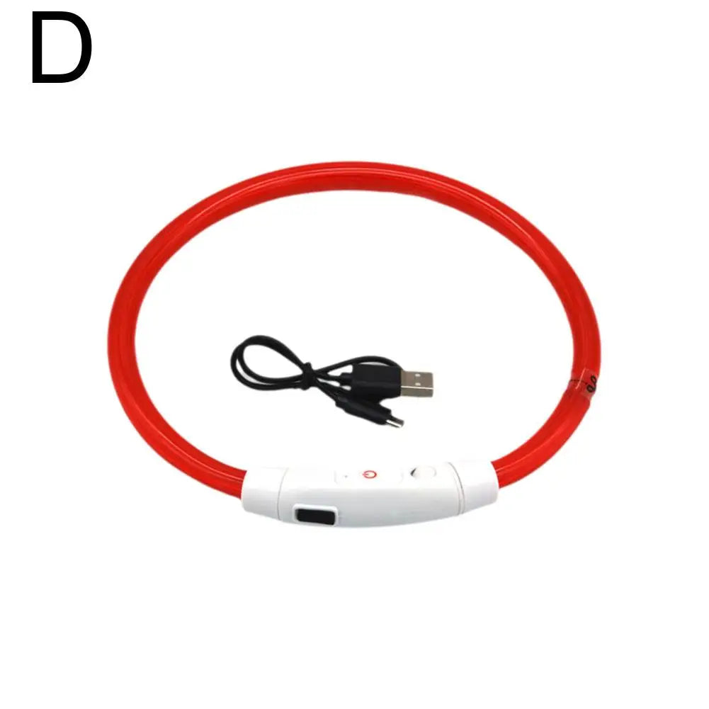 Led Usb Dog Collar Pet Dog Night Luminous Charge Collars Led Night Safety Flashing Glow Dog Loss Prevention LED Collar For Dogs