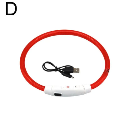 Led Usb Dog Collar Pet Dog Night Luminous Charge Collars Led Night Safety Flashing Glow Dog Loss Prevention LED Collar For Dogs