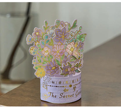 3D Pop UP Flower Greeting Cards Birthday Invitation Card Handmade Butterfly Thank You Postcard Wife Mom Girlfriend Teacher Gifts