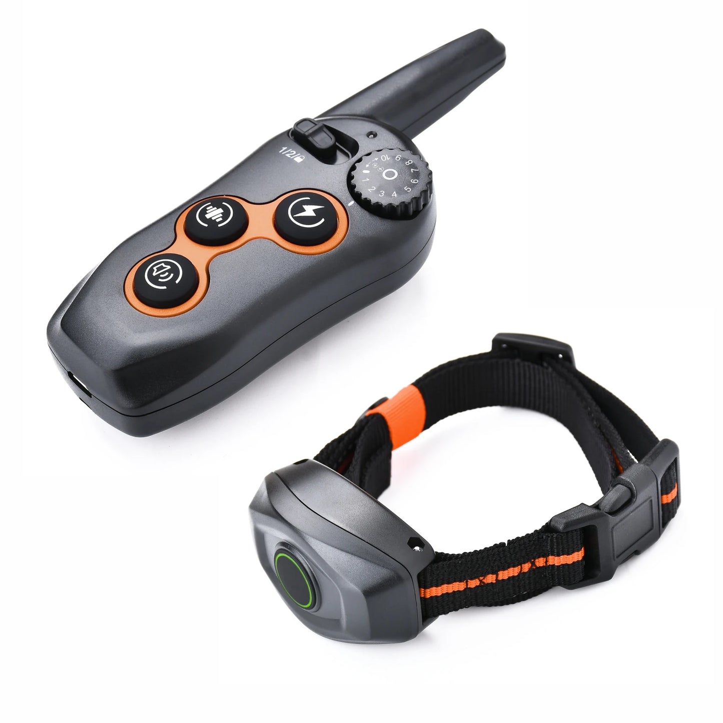 Remote Training Dog Collar, Electric Shock, Waterproof, Rechargeable, Bark Control, 400m, 2 Dogs