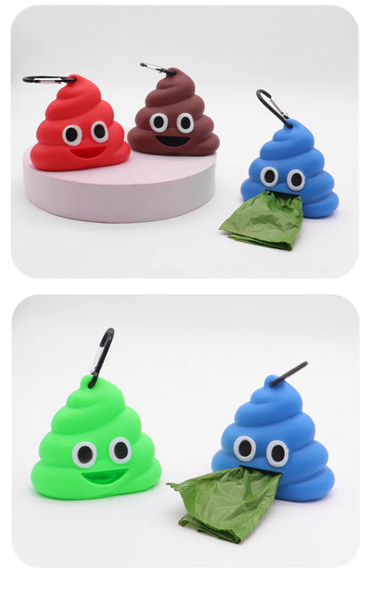 Pet Waste Bag Dispenser Holder With Belt Clip Leash Attachment For Dog Walking Cat Litter Biodegradable Refill Rolls Spring