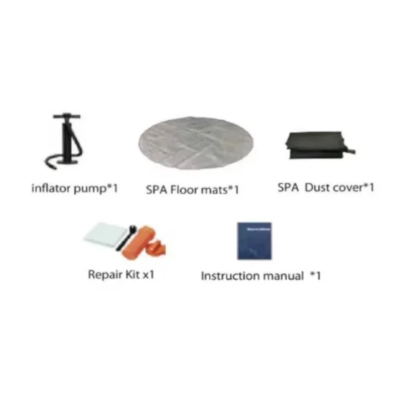 Top Grade Inflatable Luxury Pure Spa Heating Bubble Massage Pool Outdoor Hot Tub Pool Family Above Ground Spa Pool