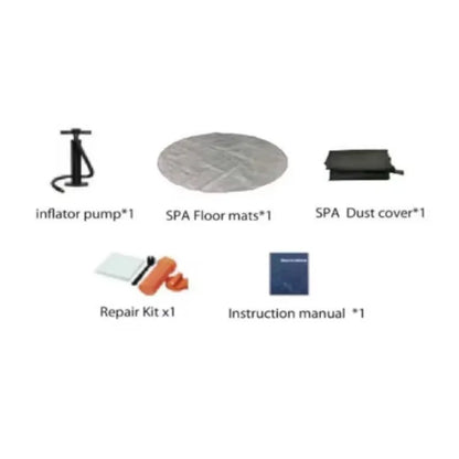 Top Grade Inflatable Luxury Pure Spa Heating Bubble Massage Pool Outdoor Hot Tub Pool Family Above Ground Spa Pool