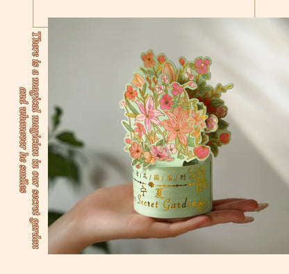 3D Pop UP Flower Greeting Cards Birthday Invitation Card Handmade Butterfly Thank You Postcard Wife Mom Girlfriend Teacher Gifts