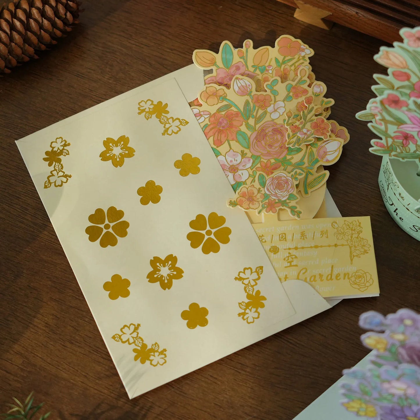 3D Pop UP Flower Greeting Cards Birthday Invitation Card Handmade Butterfly Thank You Postcard Wife Mom Girlfriend Teacher Gifts