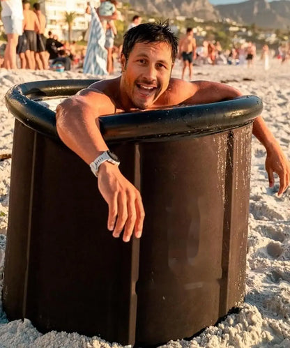 Home folding ice bucket, adult bath ice bucket, PVC cold therapy portable folding ice bathtub, post exercise therapyice bathtub