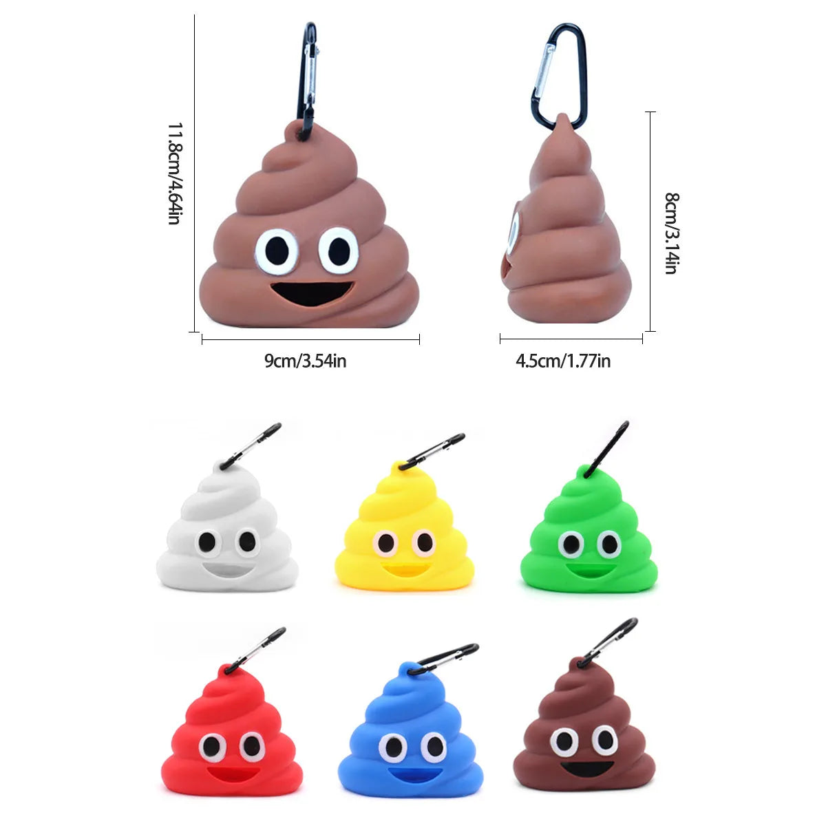 Pet Waste Bag Dispenser Holder With Belt Clip Leash Attachment For Dog Walking Cat Litter Biodegradable Refill Rolls Spring