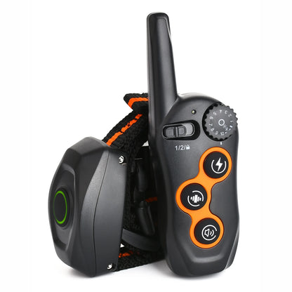 Remote Training Dog Collar, Electric Shock, Waterproof, Rechargeable, Bark Control, 400m, 2 Dogs