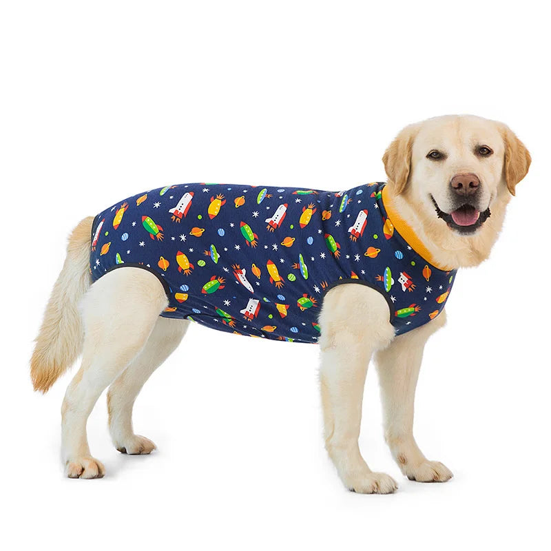 Dog Sterilization Suit Cotton Dog Recovery Suit Anti Licking Wounds Pet Care Clothes After Surgery Clothes Apparels Pet Supplies