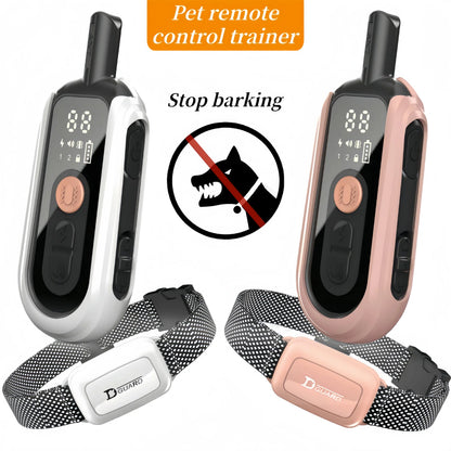 Electric Dog Training Collar Waterproof Dog Bark Collar Pet With Remote Control Rechargeable Anti Barking Device All Size Dogs
