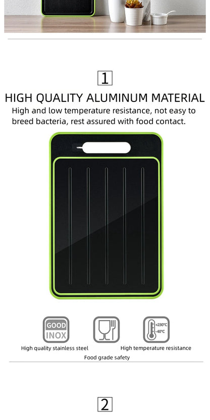 Kitchen Thawing Cutting Board Defrosting Function Physical Thawing Chopping Board Kitchen GarlicHigh Efficiency Physical Thawing