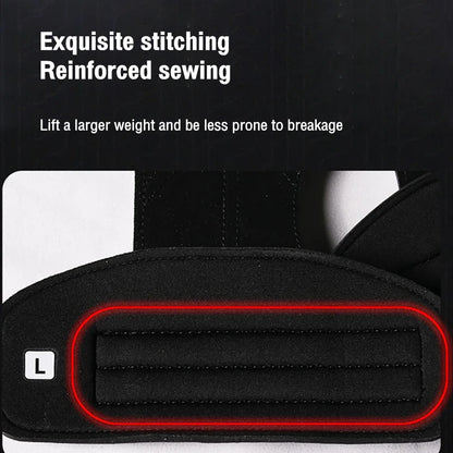 Cowhide Power-Assisted Straps Grips Fitness Gloves Anti-Skid Pads for Women Men Gym Workout Fitness Exercise【1 Pair】