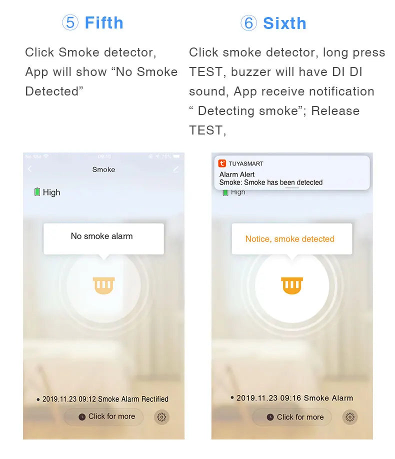 Tuya Smart Smoke Detector