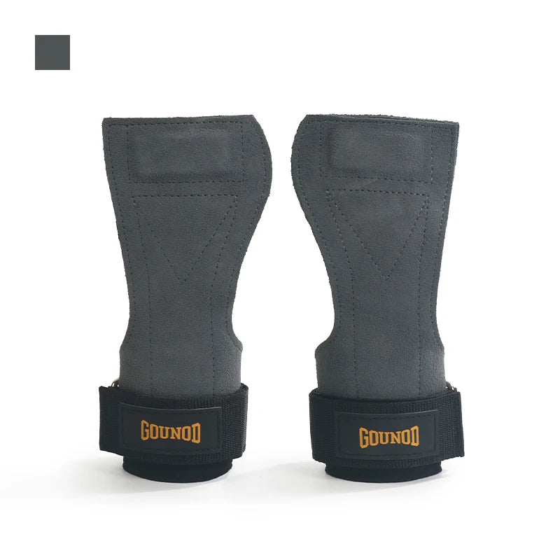 2PC/1pair Cowhide Palm Protection Wear-resistant Non-slip Wrist Protection Equipment Fitness Weightlifting Booster Belt Deadlift