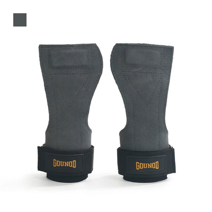 2PC/1pair Cowhide Palm Protection Wear-resistant Non-slip Wrist Protection Equipment Fitness Weightlifting Booster Belt Deadlift