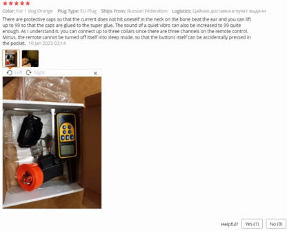 Training Collar Dog 800m Anti Bark Dog Collar Waterproof With Pet Rechargeable Pet Remote Control Electric Collar For Dogs