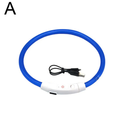 Led Usb Dog Collar Pet Dog Night Luminous Charge Collars Led Night Safety Flashing Glow Dog Loss Prevention LED Collar For Dogs