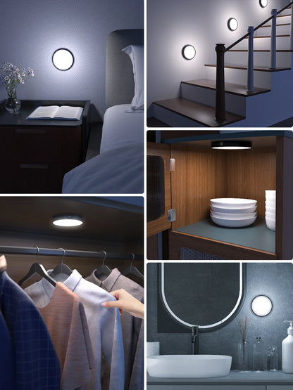 WILLED Rechargeable Dimmable Touch Light Buit-in 1000mAh Batter Portable LED Night Lights for Cabinet Wardrobe Kitchen Bedroom