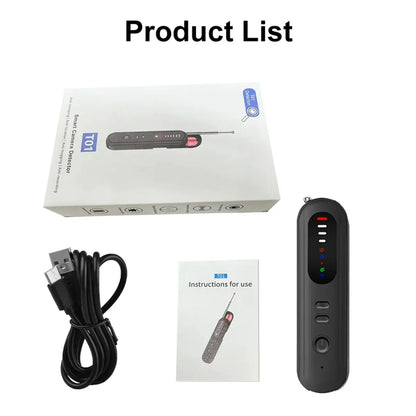 Camera detector, travel security guard, infrared scanner, anti-eavesdropping, positioning signal detector T06