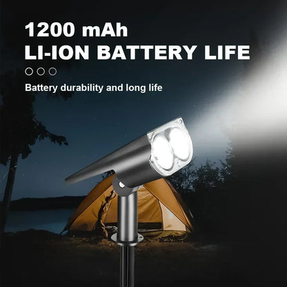 2/9LEDs RGB Solar Light Outdoors Landscape Spotlights Color Changing 2 In 1 Wireless Waterproof Solar Wall Lamp Patio Garden