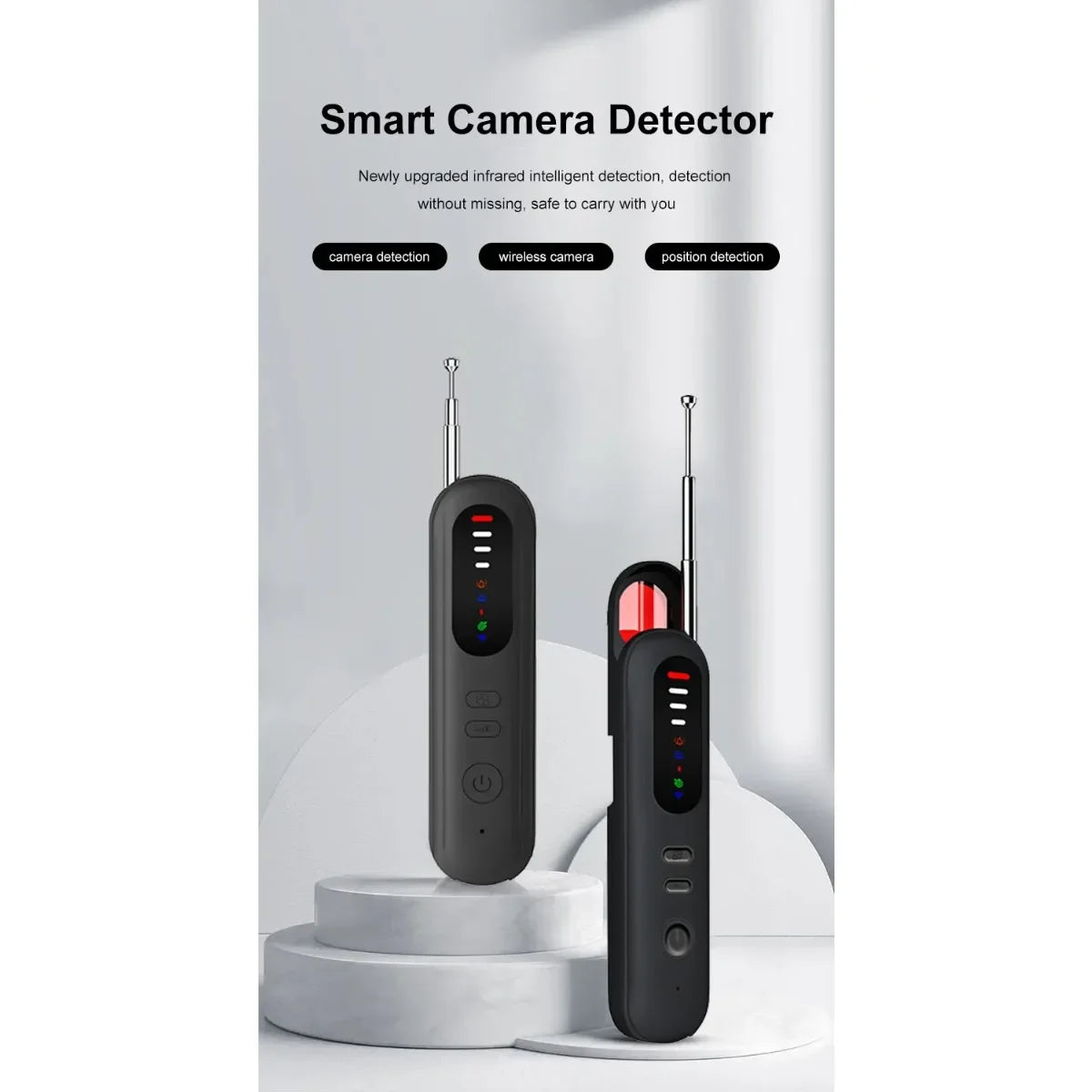 Camera detector, travel security guard, infrared scanner, anti-eavesdropping, positioning signal detector T06