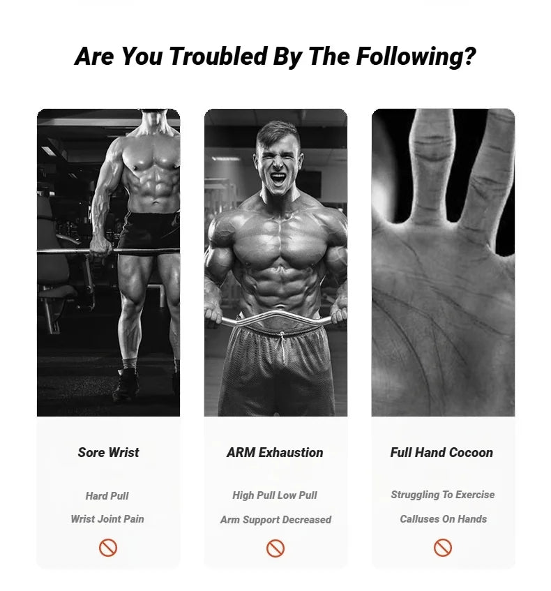 2Pcs Cowhide Gym Gloves Grips Anti-Skid Weight Power Belt Lifting Pads Deadlift Workout Fitness Palm Protection Training Guards